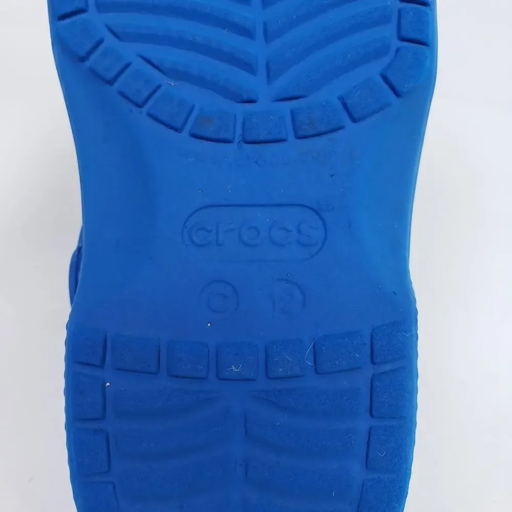Crocs Classic Toddler Boys Size 12 Blue Slip On Casual Clog Sandal Shoes
